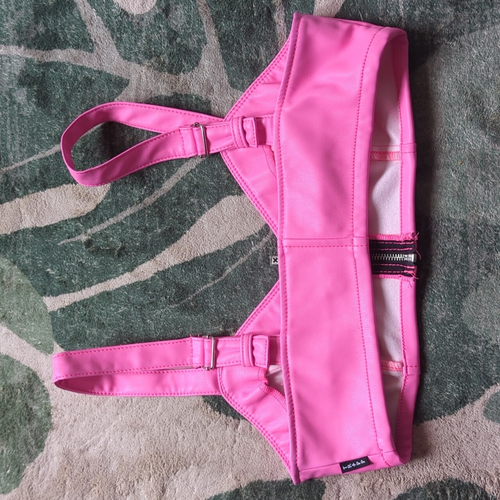 TRIPP NYC pleather crop top bra - Picture 4 of 4
